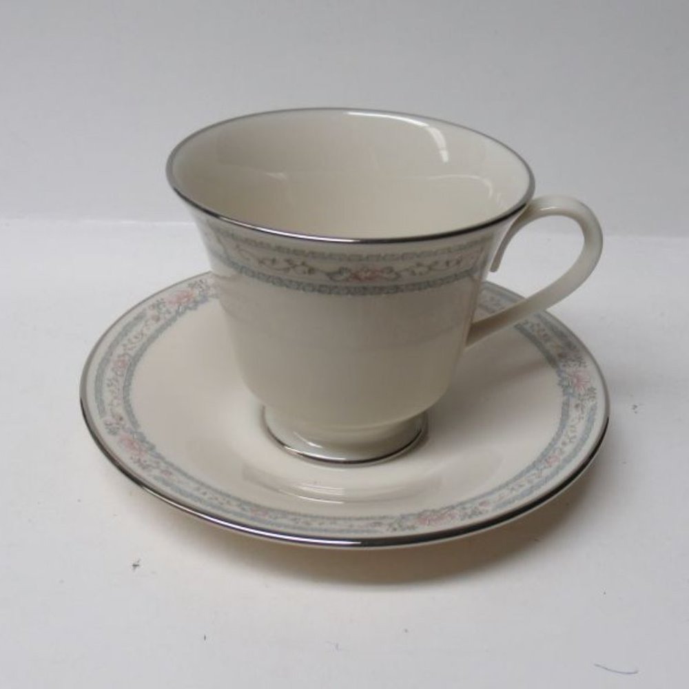 Lenox China CHARLESTON Tea or Coffee Cup and Saucer, Made In U.S.A.
